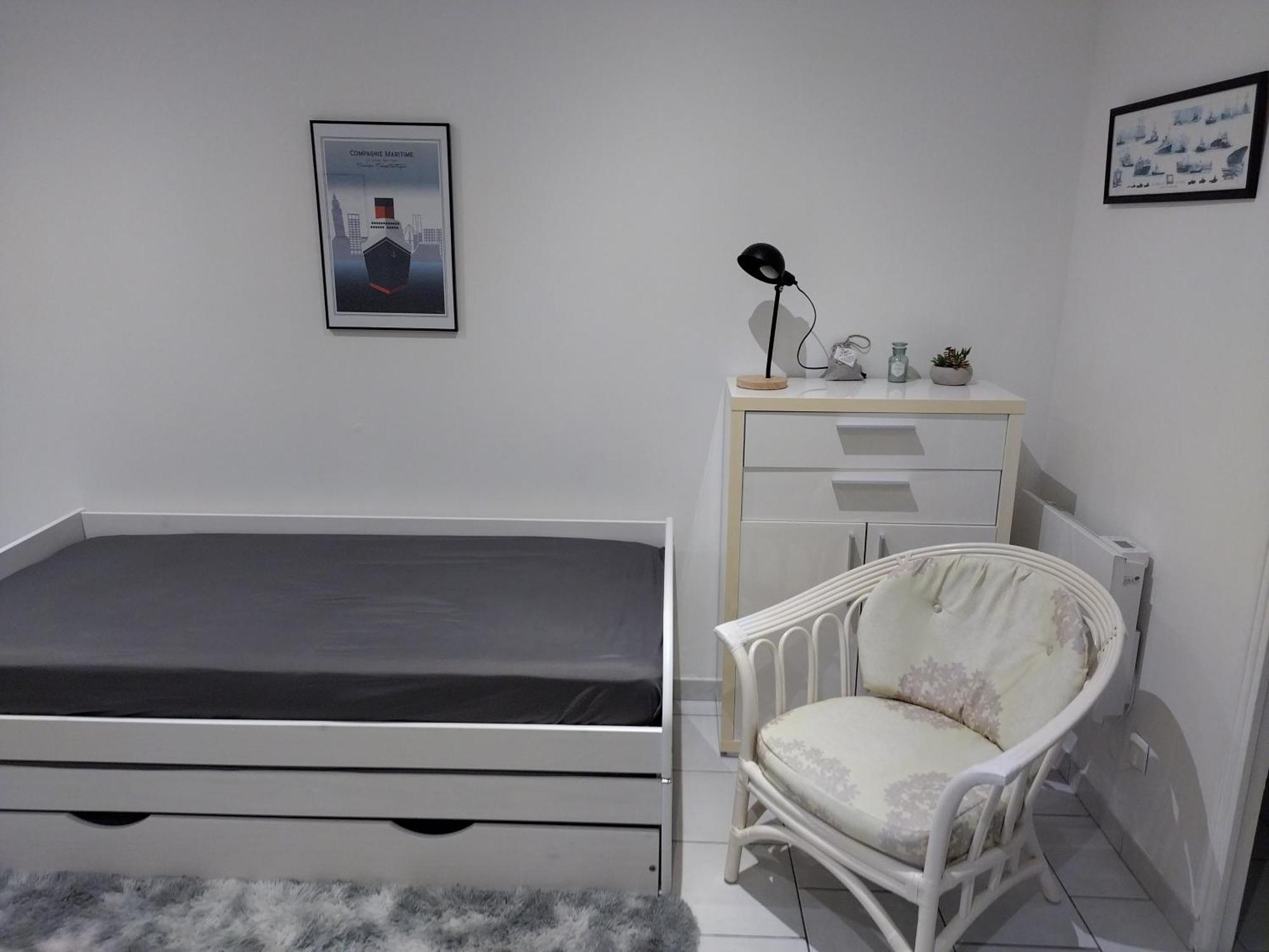 Charmant Studio Canape Lit Netflix Prime Video Dazn Wifi Le Havre Exterior photo